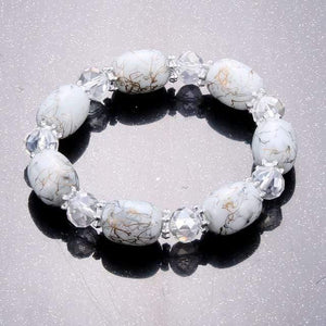 Planet Gates Silver Plated Amazonite natural stone streche bracelet elastic pulserase men women fashion jewelry beads created charms diy