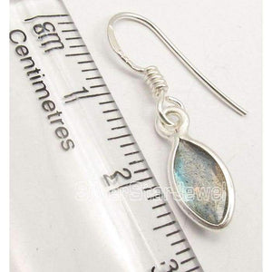 Planet Gates Silver Pretty LABRADORITE GEM STONE Wonderful Earrings 3.0CM India