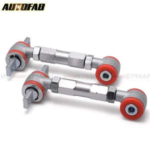 Planet Gates Silver RACING REAR ADJUSTABLE CAMBER ARMS KIT FOR 88-01 Honda CIVIC AF-CA1029TZLG