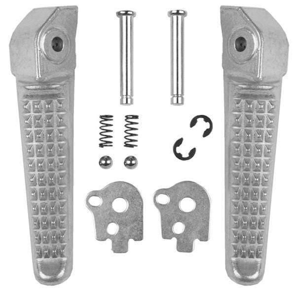 Planet Gates Silver Rear Footrests Foot pegs for Honda CB400 CBR600 CB1300 CB1000
