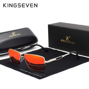 Planet Gates Silver Red / China / Original Classic Square Polarized Sunglasses Men's Driving Male Sun Glasses Eyewear UV Blocking Oculos N7906