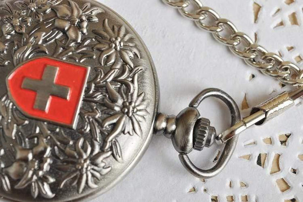 Planet Gates silver Red cross Hollow Hand Wind Mechanical Pocket Watch Classic Men's and Women Bronze Tone for Birthday Gift