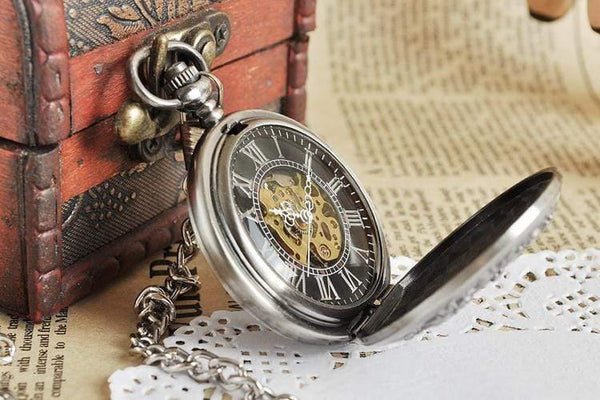 Planet Gates silver Red cross Hollow Hand Wind Mechanical Pocket Watch Classic Men's and Women Bronze Tone for Birthday Gift