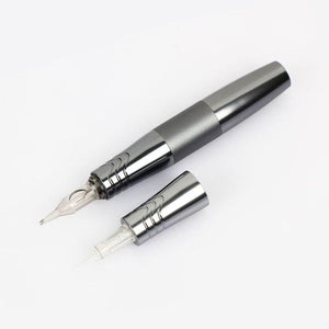 Planet Gates Silver Rotary Tattoo Pen Permanent Makeup Pen Tattoo Machine Eyebrow Tattoo Body Art Machine Permanent machine for SMP and  hair Scalp