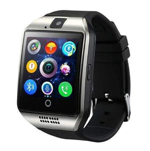 Planet Gates Silver / Russian Federation / With Box Smart Watch With Camera, Q18 Bluetooth Smartwatch SIM TF Card Slot Fitness Activity Tracker Sport Watch For Android