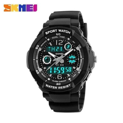 Planet Gates Silver S Kids Watches Anti-Shock 5Bar Waterproof Outdoor Sport Children Watches Fashion Digital Watch Relogio Masculino 0931