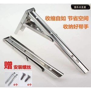Planet Gates Silver / S Triangular support frame Wall mount desk bracket Spring folding bracket Furniture Accessories