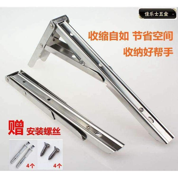 Planet Gates Silver / S Triangular support frame Wall mount desk bracket Spring folding bracket Furniture Accessories