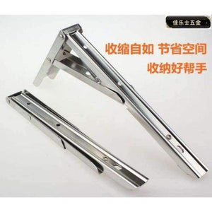 Planet Gates Silver / S Triangular support frame Wall mount desk bracket Spring folding bracket Furniture Accessories