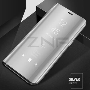 Planet Gates Silver / S7 ZNP Clear View Smart Mirror Flip Case For Samsung Galaxy S9 S8 Plus S7 S6 Edge Phone Cover For Samsung Note 8 A3 A5 A7 A8 Case