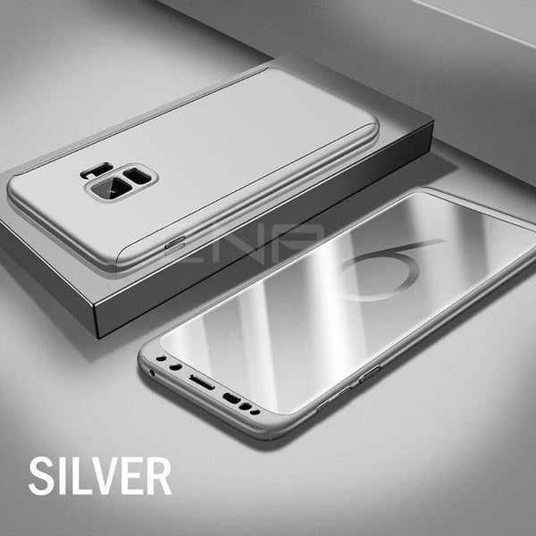 Planet Gates Silver / S7 ZNP Luxury 360 Degree Full Cover Phone Case For Samsung Galaxy S9 S8 Plus Shockproof Cover For Samsung Note 8 S7 Edge S9 Case