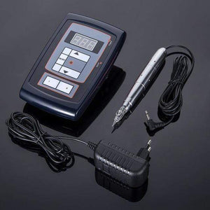 Planet Gates Silver Set Dermograph Permanent Makeup Machine Eyebrow Makeup Micropigmentacion pen Rotary Swiss Motor Tattoo Machine Kit for eyebrow Lip