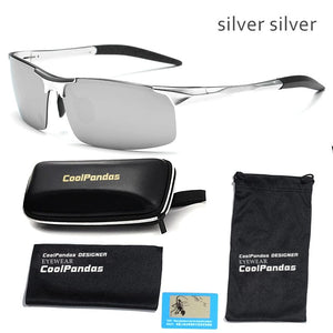 Planet Gates silver silver Aluminum Magnesium Men Polarized Sunglasses Aviation HD Driving Sun Glasses Male Sport Sunglasses lunette soleil homme oculos