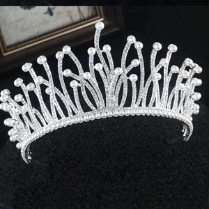 Planet Gates Silver Silver Gold Color Crystal Crowns Bride tiara Fashion Queen For Wedding Crown Headpiece Wedding Hair Jewelry Accessories