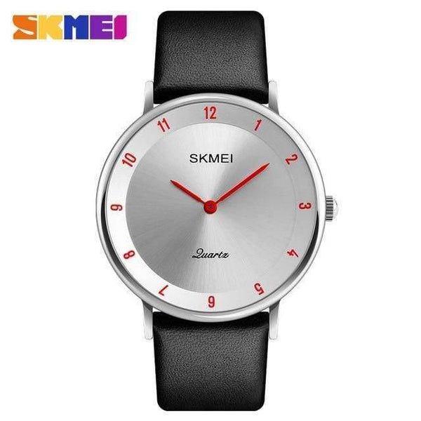 Planet Gates silver silver red Mens Watches Top Brand Luxury Men's Quartz Watch Fashion Ultra Thin Watches For Men Male Clock Relogio Masculino