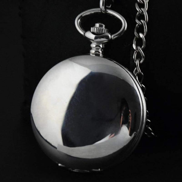 Planet Gates Silver Silver Stainless Steel Classic Full Hunter Mechanical FOB Pocket Watch Steampunk Hand Wind Men Women Clock Gifts