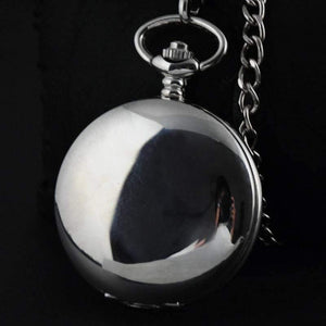 Planet Gates Silver Silver Stainless Steel Classic Full Hunter Mechanical FOB Pocket Watch Steampunk Hand Wind Men Women Clock Gifts