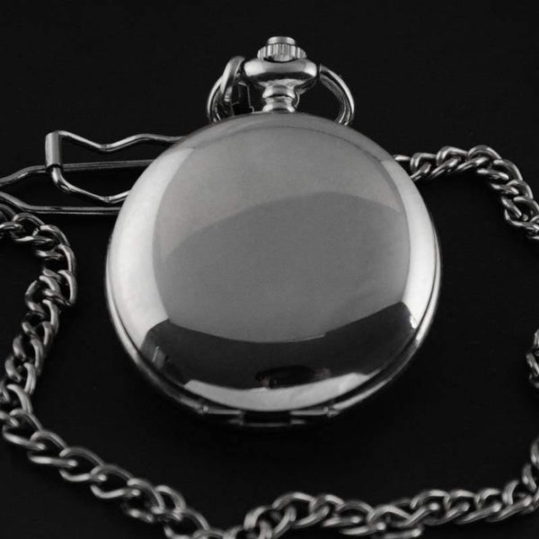Planet Gates Silver Silver Stainless Steel Classic Full Hunter Mechanical FOB Pocket Watch Steampunk Hand Wind Men Women Clock Gifts