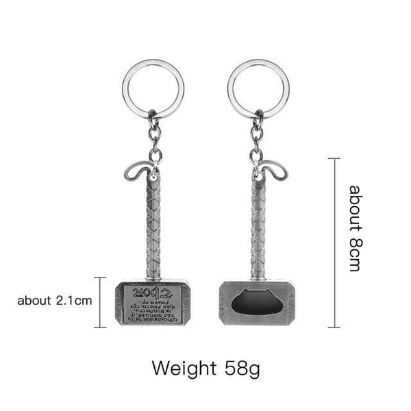 Silver Beer Bottle Openers Multifunction Hammer Of Thor Shaped Beer Bottle Opener With Long Handle Bottler Opener Beer