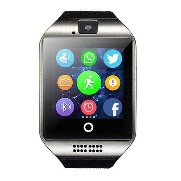 Planet Gates Silver Smart Watch Smartwatch Sleep Fitness Tracker NFC Bluetooth Phone Clock Support SIM Card Wristwatch for huawei xiaomi phone
