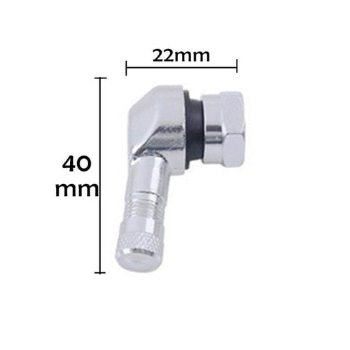 Planet Gates silver / SPAIN 2pcs 90 Degree CNC Motorcycle Rim Tire Wheel Tubeless Valve Stems For Rim Wheel Parts Accessories Goods