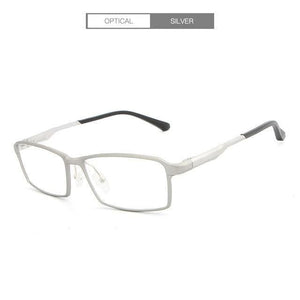 Planet Gates silver TR90 17g Lightweight Glasses Frame Myopia Hyperopia Prescription Eyeglasses Frames Reading Clear Glasses Frame Men