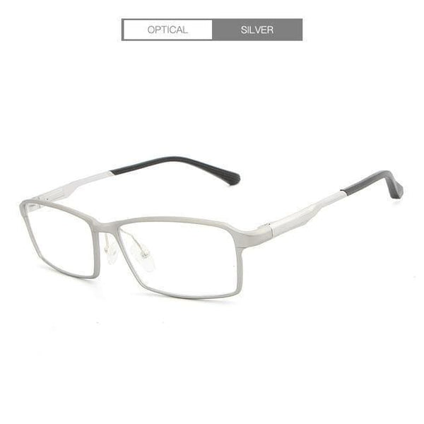 Planet Gates silver TR90 17g Lightweight Glasses Frame Myopia Hyperopia Prescription Eyeglasses Frames Reading Clear Glasses Frame Men