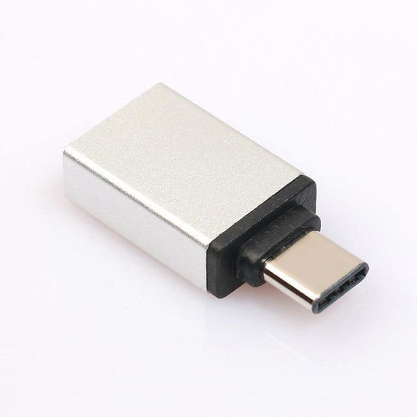 Planet Gates Silver Type-C To USB OTG Mini Adapter 3.0 Converte For Samsung Galaxy Note8 Cell Phone Accessories Charger Adapters