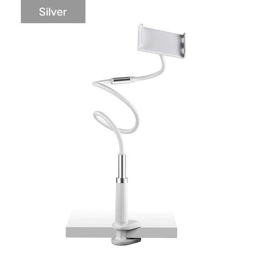 Planet Gates Silver Ugreen Phone Holder Stand for iPhone 8X 360 Rotation Long Arm Mobile Phone Holder for iPad Tablets 3.7-10.6 inches Lazy Holders