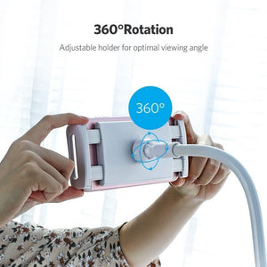 Planet Gates Silver Ugreen Phone Holder Stand for iPhone 8X 360 Rotation Long Arm Mobile Phone Holder for iPad Tablets 3.7-10.6 inches Lazy Holders