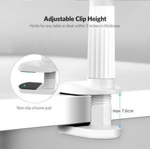 Planet Gates Silver Ugreen Phone Holder Stand for iPhone 8X 360 Rotation Long Arm Mobile Phone Holder for iPad Tablets 3.7-10.6 inches Lazy Holders