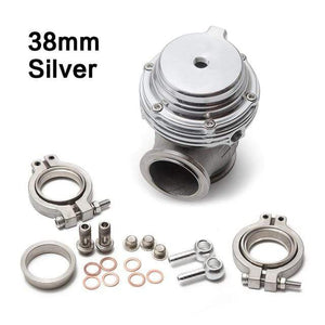 Planet Gates silver Universal 38mm External Wastegate V-Band Flanged Turbo Waste Gate For Supercharge Turbo Manifold With Logo MV-S 38mm Wastegate