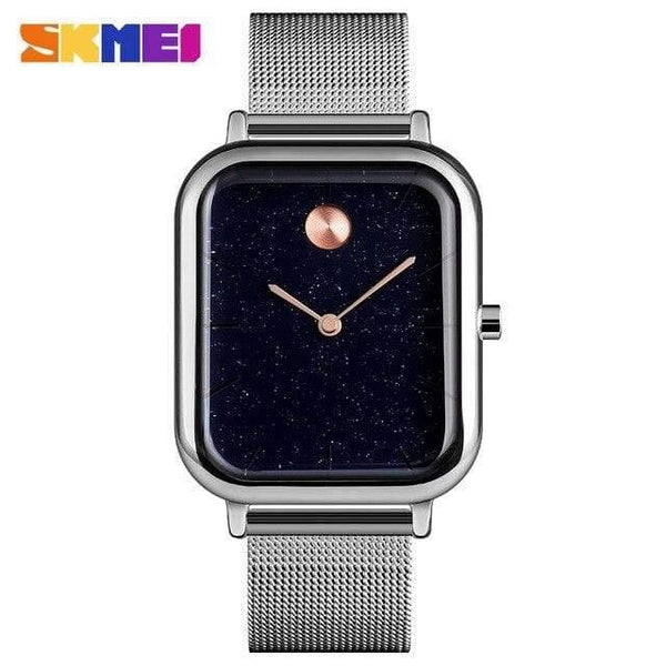 Planet Gates Silver watch Luxury Lover Watches Quartz Dress Women Men Watch Couples Wristwatch Sliver Mesh Stainless Relojes Hombre  9187