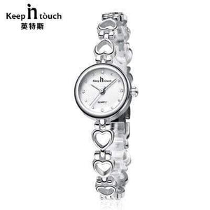 Planet Gates Silver Watch Women Bracelet Gold Rhinestone Ladies Quartz-watch Waterproof Shockproof with Original Gift Box