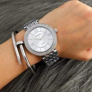 Planet Gates Silver Watch Women Watches Luxury Bracelet Women's Watches Rhinestone Ladies Watch Clock montre femme reloj mujer