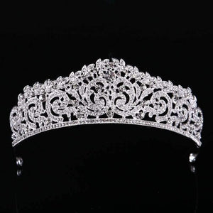 Planet Gates silver Wedding Tiara Crown Queen women Bridal hair accessories Headpiece Hair Jewelry Bride Accessories headband