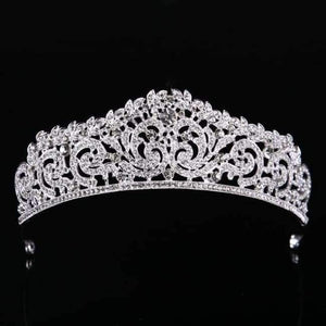 Planet Gates silver Wedding Tiara Crown Queen women Bridal hair accessories Headpiece Hair Jewelry Bride Accessories headband
