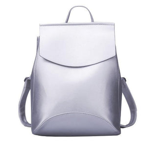 Planet Gates Silver white / China Women Backpack High Quality Youth Leather Backpacks for Teenage Girls Female School Shoulder Bag