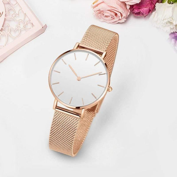 Planet Gates Silver white Fashion Wristwatches Women Milan Stainless Steel Band Lady Quartz Watches Clock Relogio Feminino