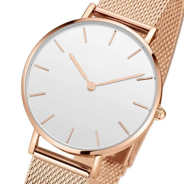 Planet Gates Silver white Fashion Wristwatches Women Milan Stainless Steel Band Lady Quartz Watches Clock Relogio Feminino