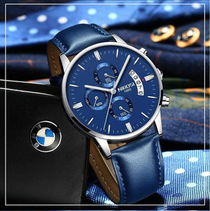 Planet Gates Silver white s Sports Watches For Men Military Army Analog/Chronograph Men Watch Stainless Steel Dress Male Clock Saat