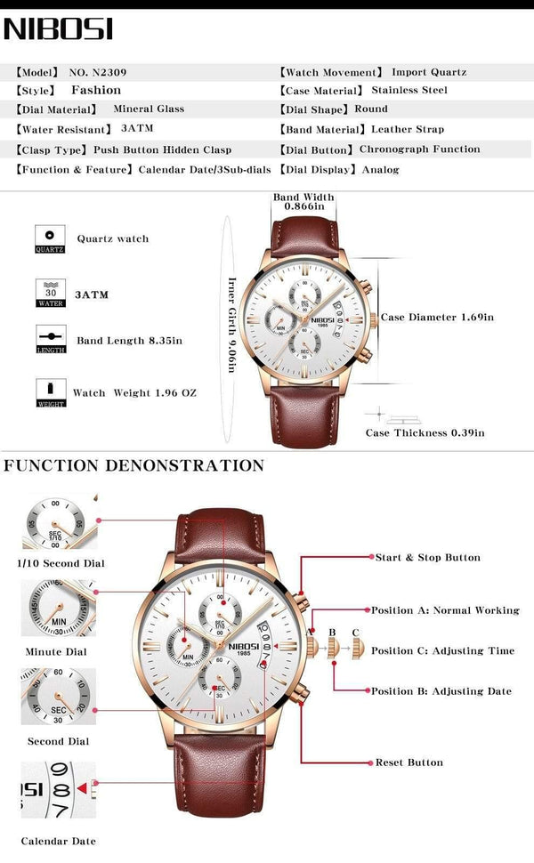 Planet Gates Silver white s Sports Watches For Men Military Army Analog/Chronograph Men Watch Stainless Steel Dress Male Clock Saat