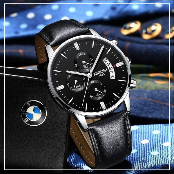 Planet Gates Silver white s Sports Watches For Men Military Army Analog/Chronograph Men Watch Stainless Steel Dress Male Clock Saat