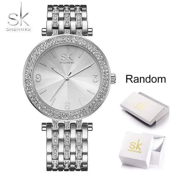 Planet Gates silver with box Women Watch Brands Crystal Sliver Sexy Diamond Design Bracelet Watches Ladies Crystal Watches Relogio Feminino
