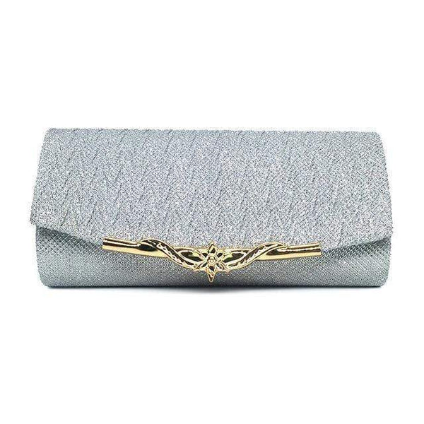 Planet Gates Silver Women Evening Bag  Party Banquet Glitter Bag For Women Girls Wedding Clutches Handbag Chain Shoulder Bag Bolsas Mujer