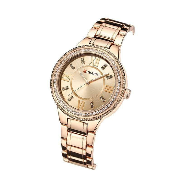 Planet Gates silver Women's Casual Watches Waterproof Wristwatch Women Fashion Dress Rhinestone Stainless Steel Ladies Clock