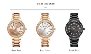 Planet Gates silver Women's Casual Watches Waterproof Wristwatch Women Fashion Dress Rhinestone Stainless Steel Ladies Clock