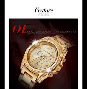 Women's Watches Rose Gold Watch Women Watches Luxury Diamond Ladies Watch Saat Clock relogio feminino reloj mujer - Planet Gates