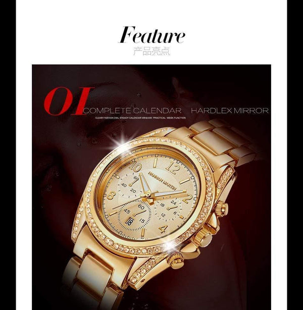 Women's Watches Rose Gold Watch Women Watches Luxury Diamond Ladies Watch Saat Clock relogio feminino reloj mujer - Planet Gates