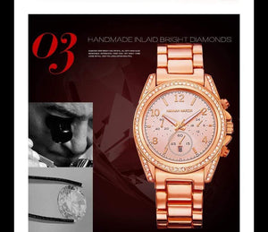 Planet Gates Silver Women's Watches Rose Gold Watch Women Watches Luxury Diamond Ladies Watch Saat Clock relogio feminino reloj mujer